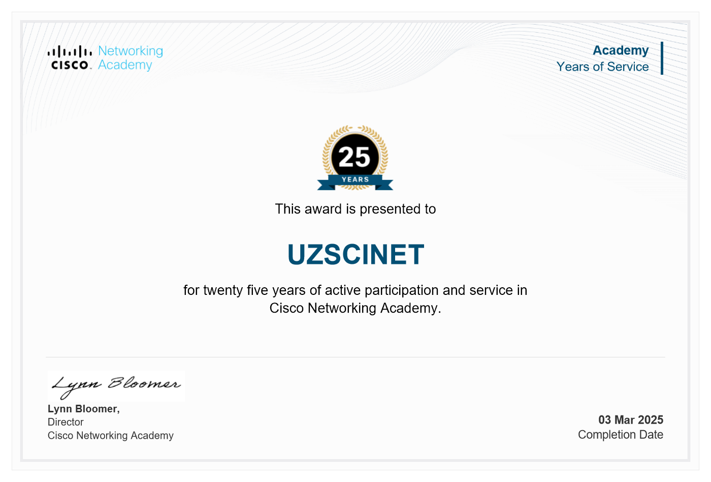 25 лет Cisco Academy